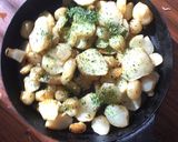 魚焼きグリルで☆菊芋のカレーポテト作り方5写真