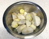 皮むき簡単♬里芋と豚肉のごま味噌炒め☆作り方3写真