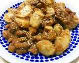 皮むき簡単♬里芋と豚肉のごま味噌炒め☆作り方9写真