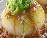 レンジで簡単♪玉葱の豚そぼろあんかけ作り方11写真