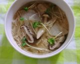 ヘルシー♪カブとキノコの中華スープ！作り方5写真