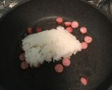 【1人前】キムチ炒飯 ソーセージver作り方2写真