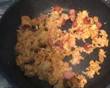 【1人前】キムチ炒飯 ソーセージver作り方4写真