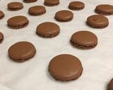 初心者トライ✤チョコマカロン パリジャン作り方40写真