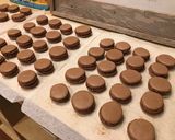 初心者トライ✤チョコマカロン パリジャン作り方49写真
