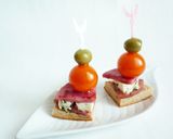 モッツァレラとハムのピンチョス作り方5写真
