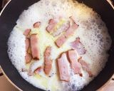 超簡単♡牛乳と全卵であっさりカルボナーラ作り方3写真