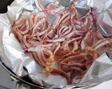 簡単♪おつまみ！イカげそのみりん醤油焼き作り方2写真
