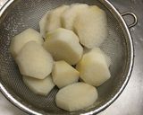 里芋と長葱の甘辛味噌炒め作り方4写真