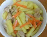 ☆鶏肉とじゃがいもの味噌マヨ炒め☆作り方5写真