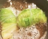味がしみ☆車麩とじゃが芋の白菜巻き餡掛け作り方3写真