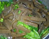 ほうれん草と蒟蒻と鶏ささみのお吸い物風♪作り方8写真