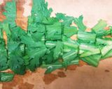 スープジャーでやさしい味の春菊のスープ作り方3写真
