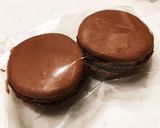 初心者トライ✤チョコマカロン パリジャン作り方50写真