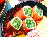 お弁当に いんげんのハム巻き クローバー作り方5写真