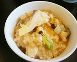 お餅でとろ～り薬味たっぷり鱈の大根入り粥作り方4写真