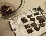 プチチョコカップケーキ　クリチ＆くるみ作り方2写真