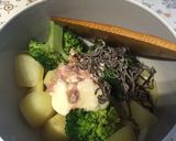 じゃがブロッコリーのツナマヨ塩昆布和え＊作り方3写真