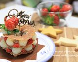 愛犬ごはん＊2015年クリスマスケーキ作り方4写真