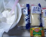ロールケーキ de ドームケーキ♪作り方1写真