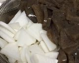 もつ鍋用のもつ肉で作るモツ煮作り方3写真