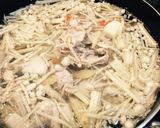 土鍋で熱々 冬野菜のほうとう豚汁作り方3写真