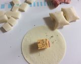 お餅とベーコンのサクッモチッ『包み揚げ』作り方2写真