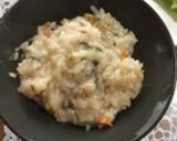 干しエビと大根の葉の餅入り炊き込みご飯作り方3写真
