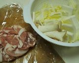 簡単♪フライパンde白菜と豚肉の蒸し煮作り方1写真