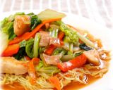 ★白菜と鶏むね肉のあんかけ焼きそば★作り方8写真