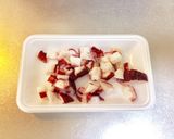 簡単！男飯！たこ入り鶏団子作り方1写真