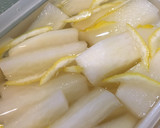 大根消費。かんたん酢で簡単♪無限柚子大根作り方3写真