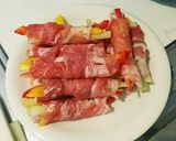 やわらか豚肉のロール巻き焼き作り方2写真