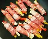 やわらか豚肉のロール巻き焼き作り方3写真