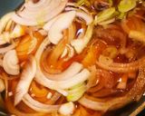 うなぎと玉ねぎの卵とじ丼☆作り方1写真