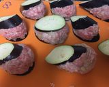 とろっとろ茄子の挽肉はさみ焼き✩*。作り方4写真
