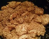鶏胸肉の甘辛ゴマ味噌焼き♪作り方4写真