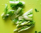 春菊大量消費＊春菊としめじの塩バター炒め作り方2写真