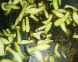 春菊大量消費＊春菊としめじの塩バター炒め作り方5写真