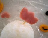 キャラ弁☆にわとりおにぎりのお正月弁当♪作り方5写真