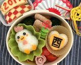 キャラ弁☆にわとりおにぎりのお正月弁当♪作り方9写真
