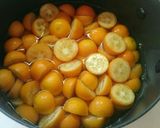 ＊材料2つ＊金柑の甘露煮(シロップ煮)作り方4写真