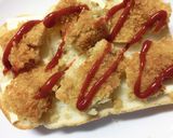 カラっと衣✧コロッケトースト作り方4写真
