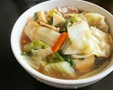 白菜トロトロ野菜が主役のワンタンスープ作り方6写真