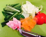 簡単あったかレンジでカマンベールスープ作り方1写真