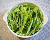 蒸しキャベツのおかかポン酢がけ作り方1写真