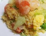 絶品！レタスと海老DE海鮮パラパラ炒飯♪作り方9写真