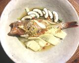 白身魚の中華蒸し(かさご)作り方5写真