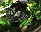 菜の花のバター炒めwith須磨のり&沢庵作り方6写真