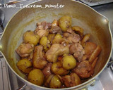 こっくり美味しい☆　栗と鶏肉の煮もの作り方5写真